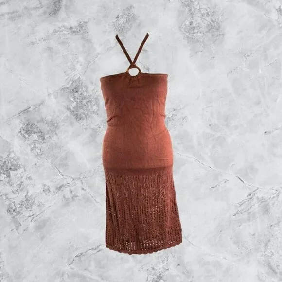 Tularosa Sachi O Ring Midi Skirt in Clay - Picture 2 of 10